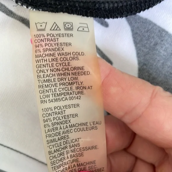 TanJay Black and White semi sheer top - Picture 8 of 8